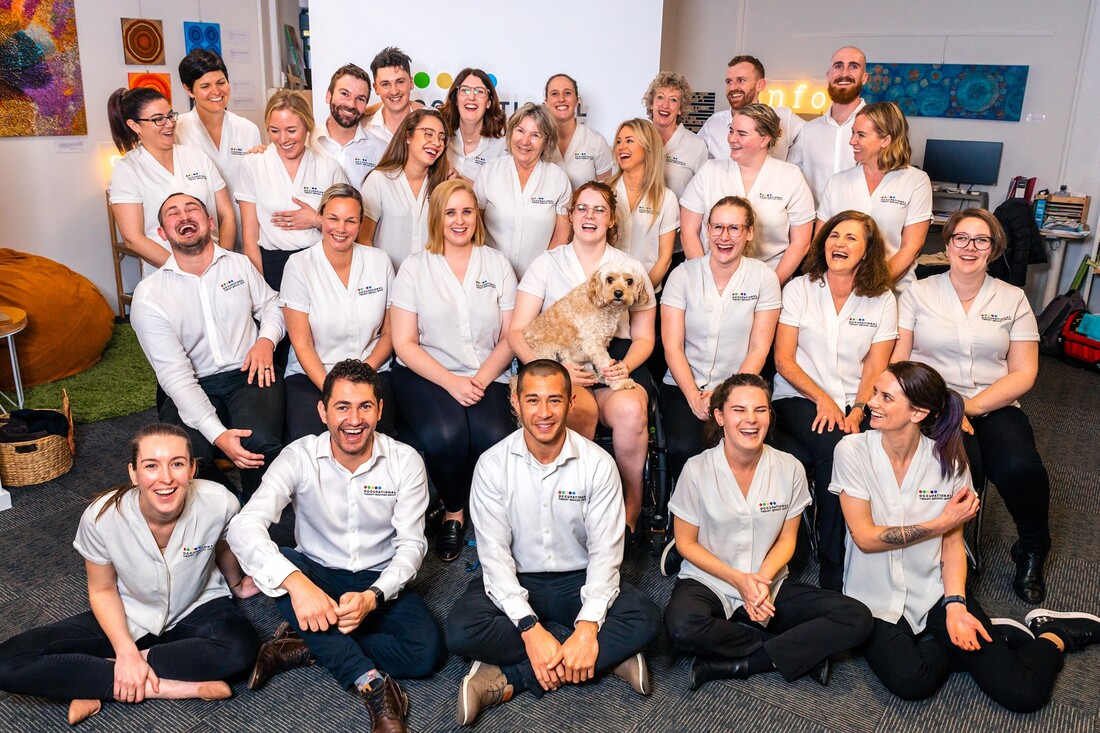 Picture of Occupational Therapy Services Group team in June 2020
